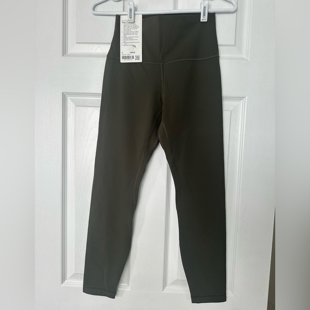 Lululemon Align High Rise Leggings Size 6 in Dark Olive